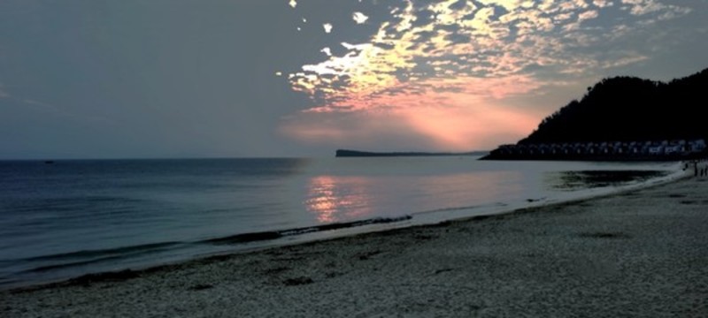 海邊晚霞