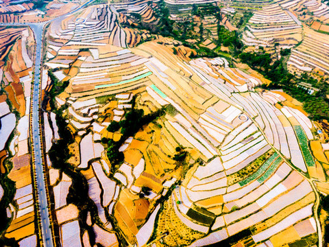 沂蒙山區(qū)梯田