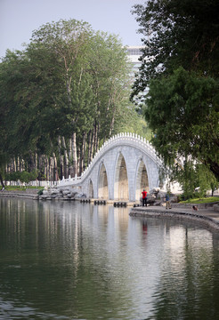 公園湖景