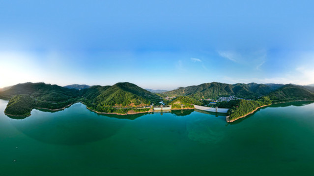 四嶺水庫(kù)全景航拍