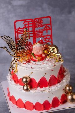 老人祝壽蛋糕