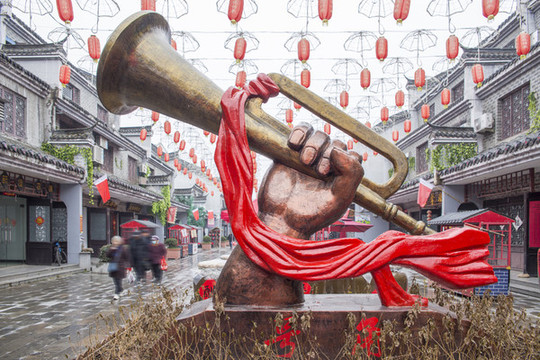 軍號(hào)雕塑