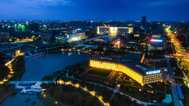 即墨創(chuàng)智新區(qū)夜景