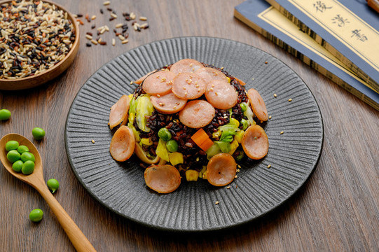 火腿粗糧飯