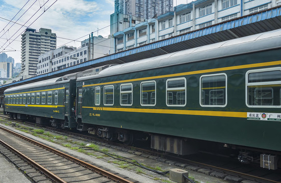 重慶火車站綠皮火車
