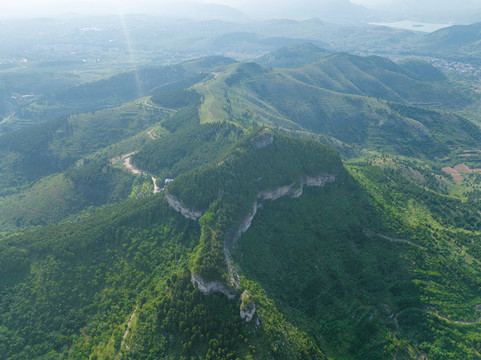 航拍濟南大寨山越野路線
