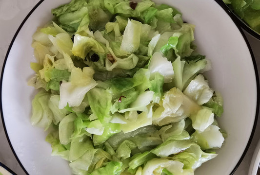 素炒圓白菜