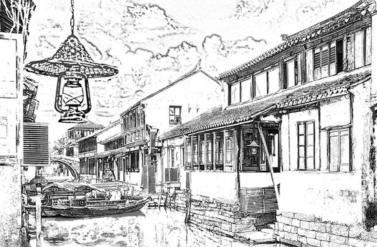 水鄉(xiāng)古鎮(zhèn)素描