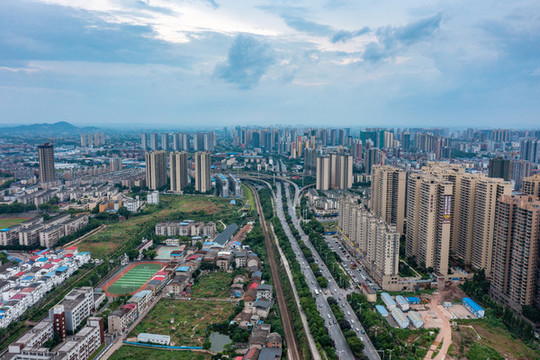 航拍湖南衡陽城市風(fēng)光