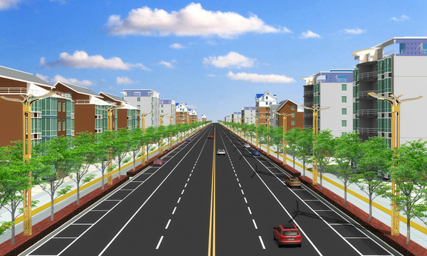 道路效果圖