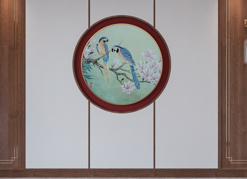 中式背景墻