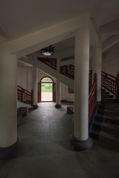 武漢漢陽江灘的仿古建筑