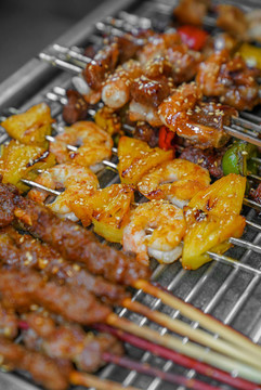 燒烤烤串肉串夜宵宵夜美食