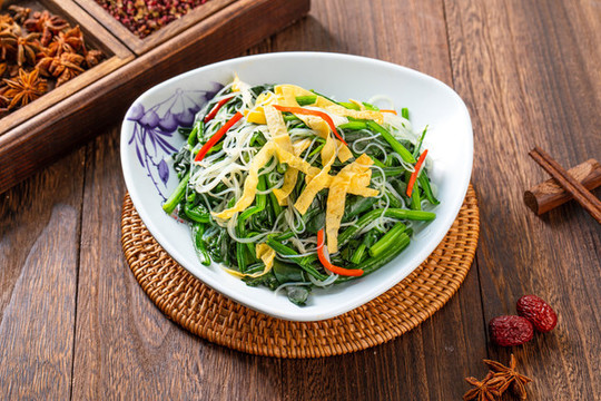菠菜拌粉絲