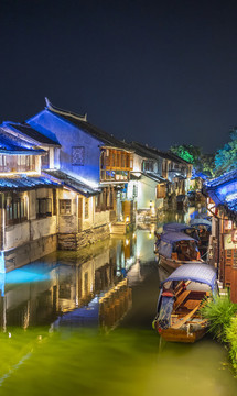 周莊古鎮(zhèn)唯美夜色