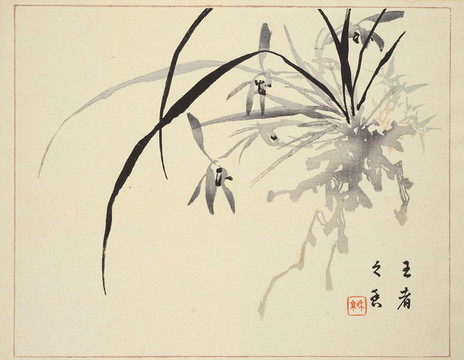 蘭花裝飾畫