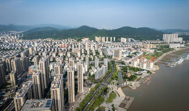 舟山東港城市航拍