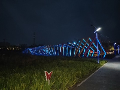 灞河夜景