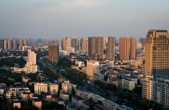 合肥城市黃昏