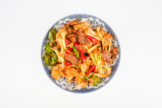 干鍋菜花炒肉