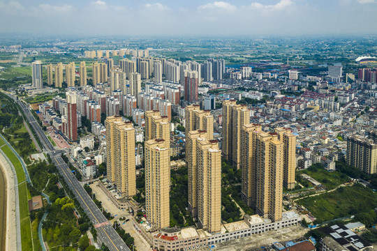 湖北枝江市城市風光