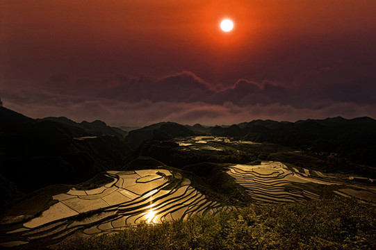 貴州風(fēng)光梯田
