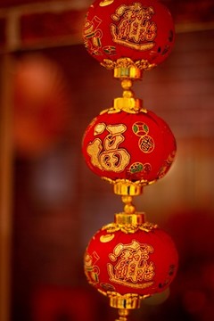 新年春節(jié)氛圍燈籠