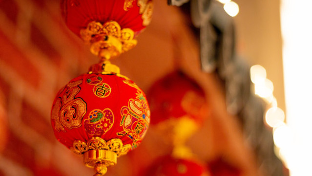 新年春節(jié)氛圍燈籠