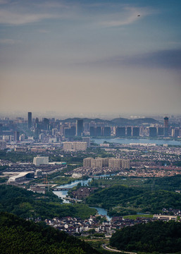 高視角紹興市柯橋區(qū)城市風(fēng)光