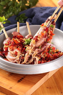 香辣魷魚串