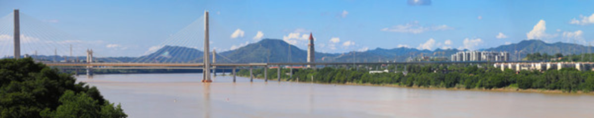 昌贛高鐵贛州大橋全景圖
