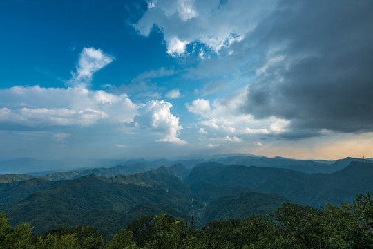 重慶趙云山云海日落晚霞