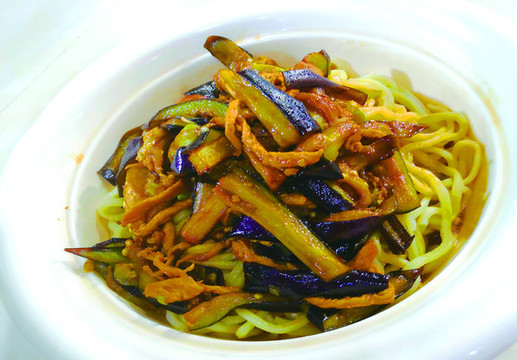 茄子汆面