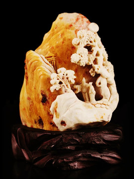 玉雕富貴山居圖