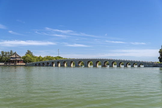 北京頤和園十七孔橋