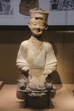 東漢陶庖廚俑