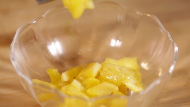 菠蘿果肉切菠蘿塊