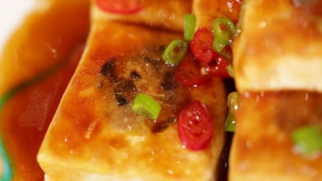 豆泡釀肉肉餡釀豆腐