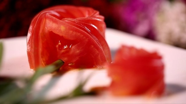 花刀擺盤(pán)西紅柿番茄
