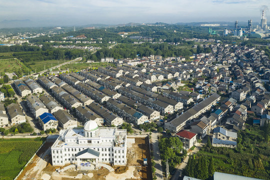航拍住宅小區(qū)