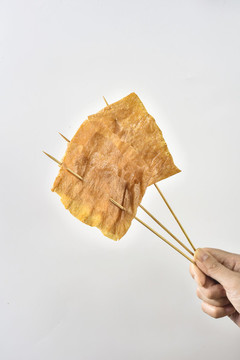 炸豆腐皮串