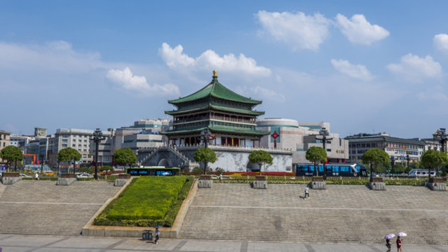 西安鐘樓廣場風(fēng)光攝影