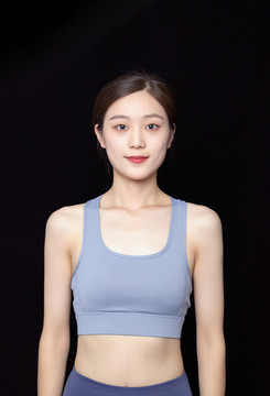 運(yùn)動(dòng)服的減肥的女性肖像