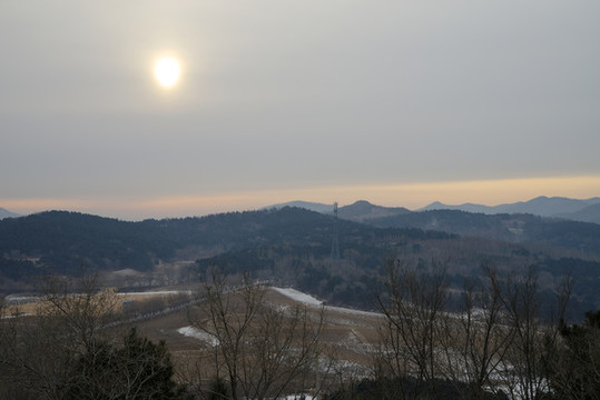 四平轉(zhuǎn)山湖景區(qū)冬季景色
