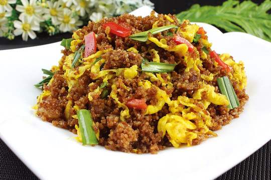 蒸肉粉炒雞蛋