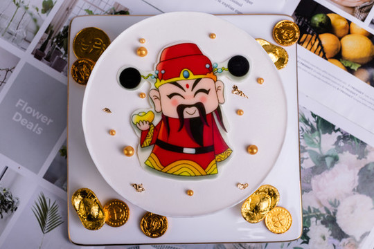 祝壽財神蛋糕