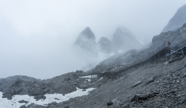 玉龍雪山明永冰川