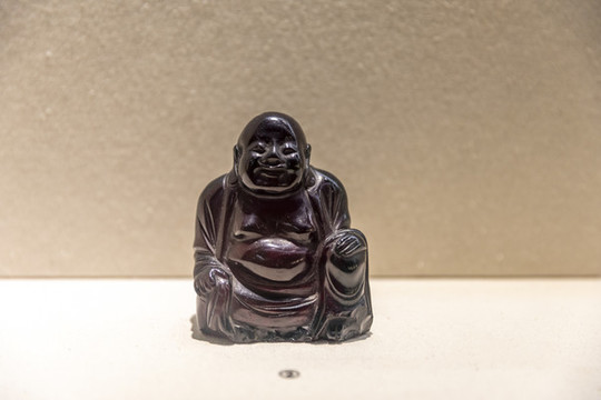 清代琥珀彌勒佛