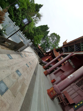 古建筑寺廟圓柱