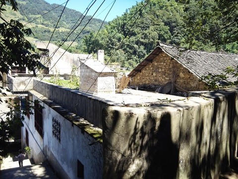 復(fù)古老建筑石屋石梯舊屋鄉(xiāng)村